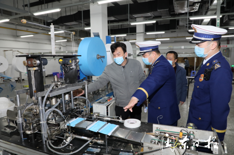 消防部門為防疫產品生產企業提供精準消防技術服務保障